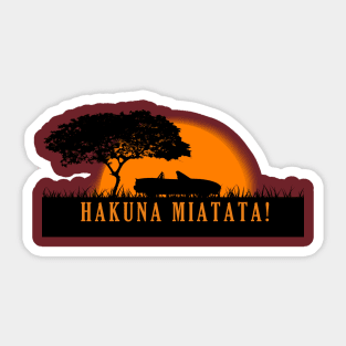 Hakuna Miata - Ta v1 Sticker